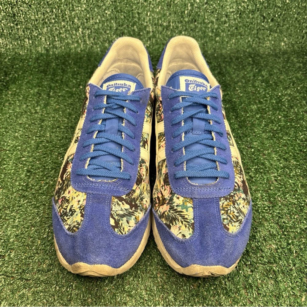 Nowartt X Onitsuka Tiger Limited Edition Floral Blue White Womens Size 9 (Men 8) - Picture 2 of 14